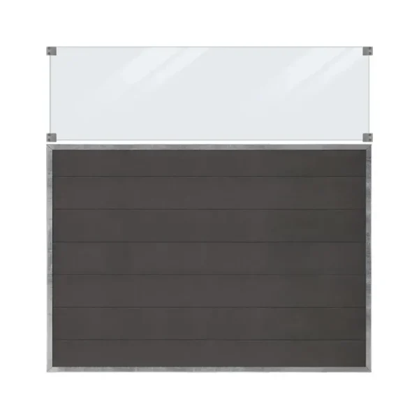 Plus Futura Komposit hegn m/glas 180x180cm 175341-1